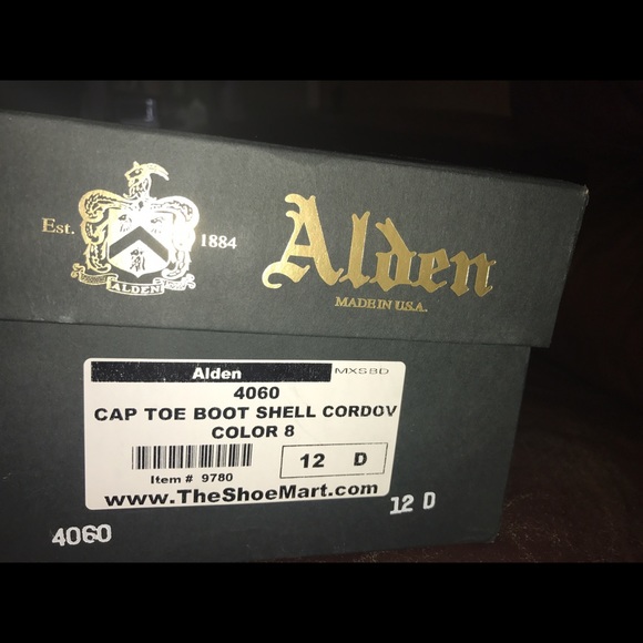 Alden mens handmade cap toe boots size 12 - Picture 2 of 4