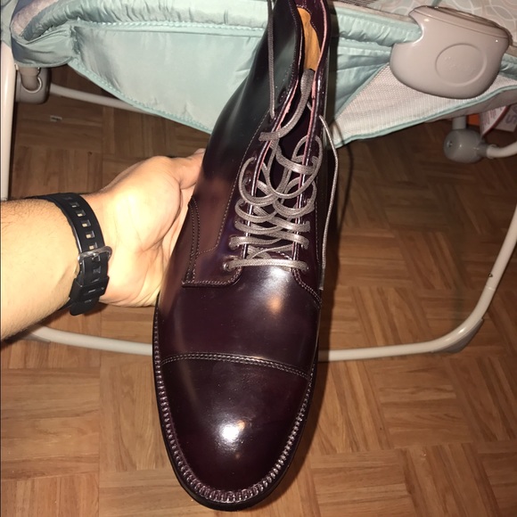 Alden mens handmade cap toe boots size 12 - Picture 3 of 4