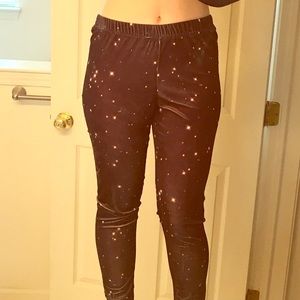 Wildfox STAR CROSSED velvet leggings ~M