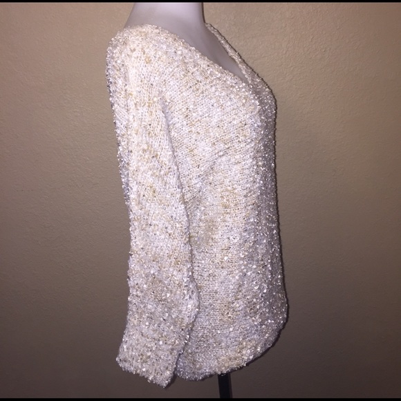 3/4 Sleeve Sequin Top - Picture 3 of 4