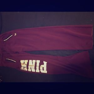 Burgundy sweatpants
