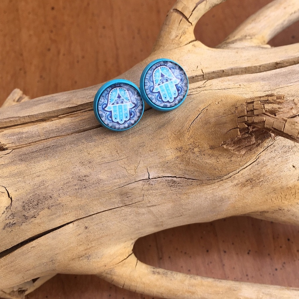 Hamsa Hand Earrings (Hand of Fatima)