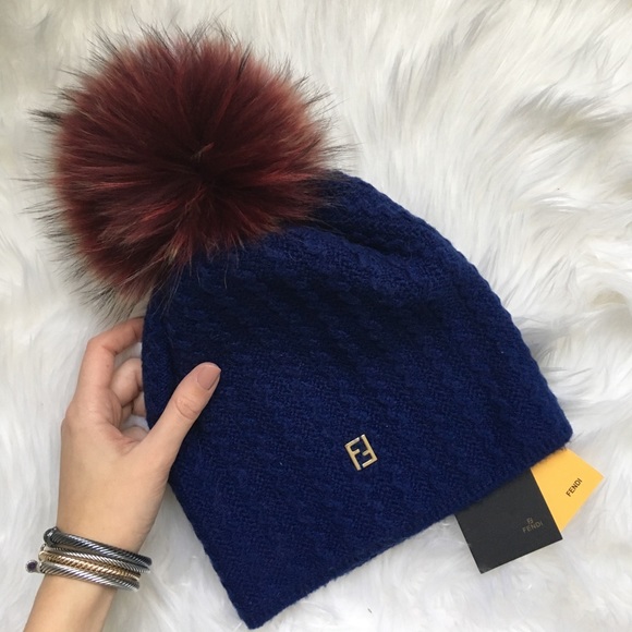 fendi pom pom hat