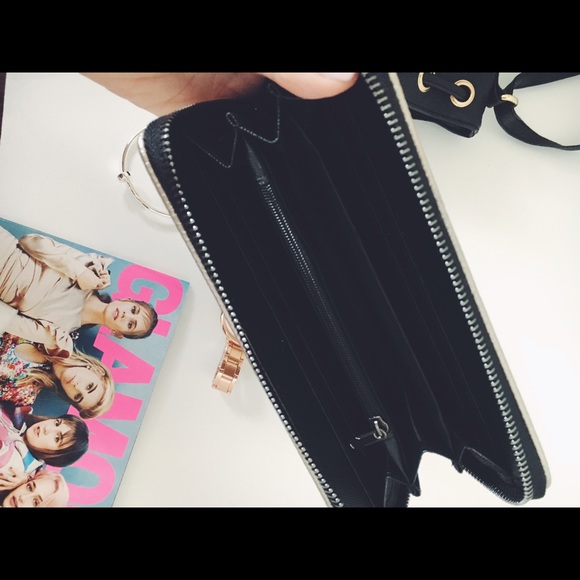 Kaelynn Silver Metallic Studded Wallet - Picture 4 of 5