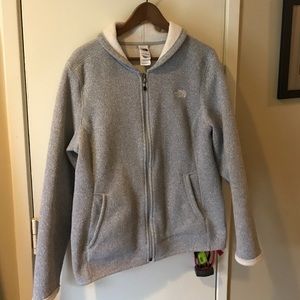 Heather gray zip up jacket
