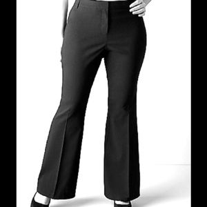 Black Flare Leg Dress Pants