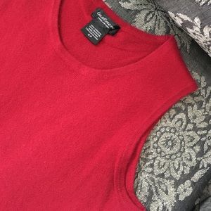 Red Cashmere Vest
