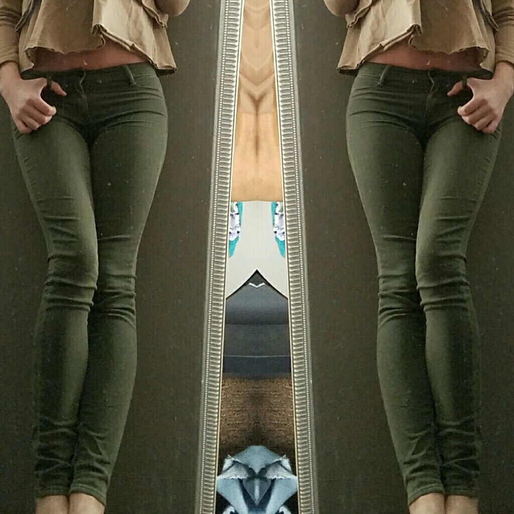 Olive Green Skinny Jeans/Jeggings
