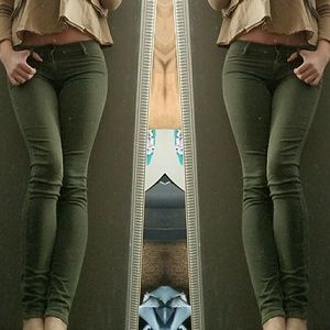 Olive Green Skinny Jeans/Jeggings
