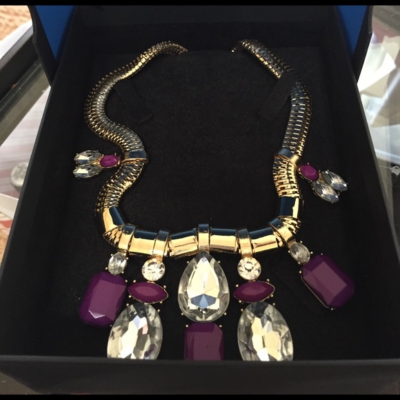 Jewelry - NWT Purple and gold dressy necklace