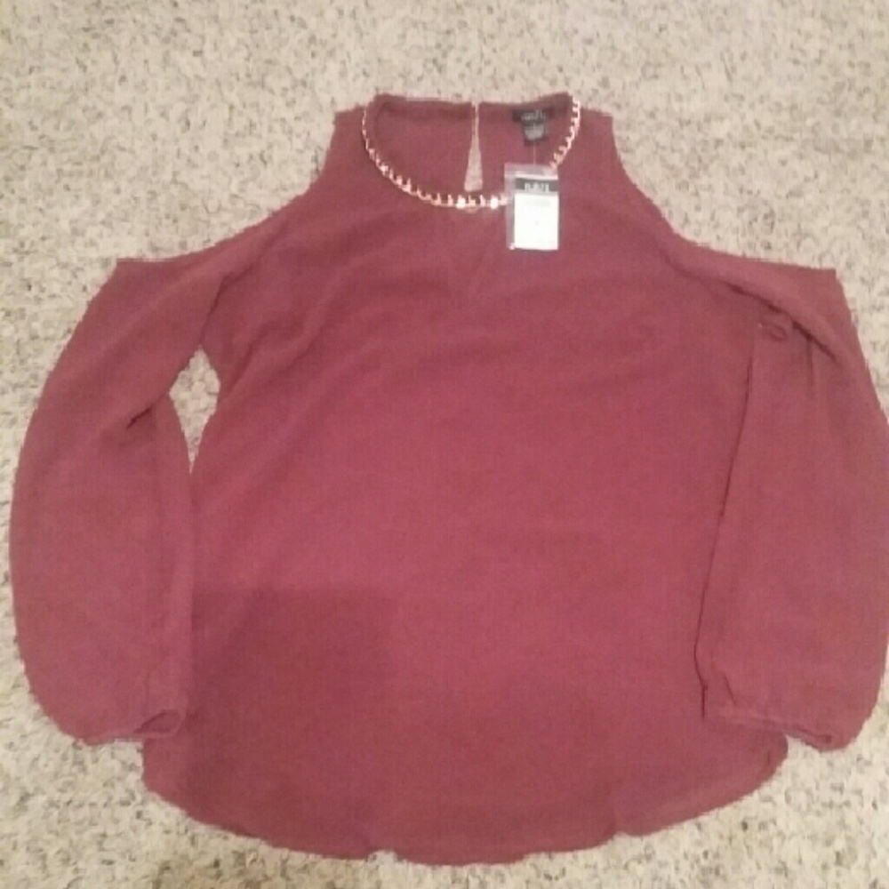 NWT Maroon Blouse