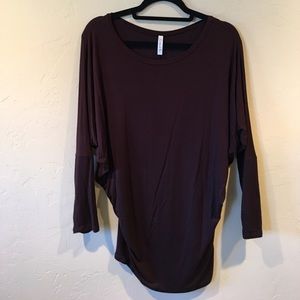 Dolman sleeve tunic top