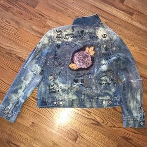 Woman's custom denim jacket