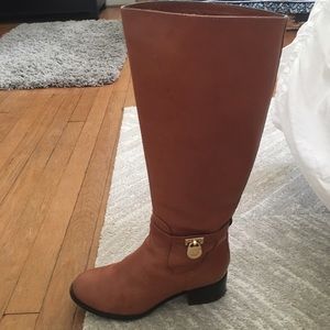 Micheal Kors Hamilton Riding Leather Boots