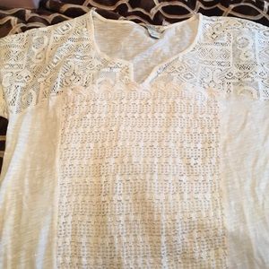 Lucky brand womans embroidered shirt