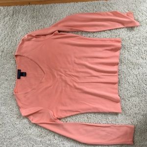 Ann Taylor Coral Long sleeve Top