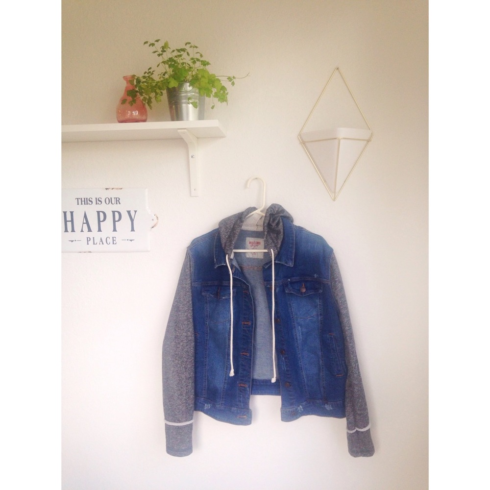 hooded jean jacket