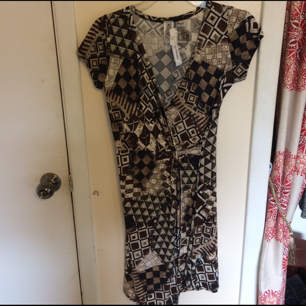 Business casual wrap dress