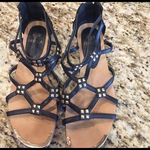 Isola black sandals.