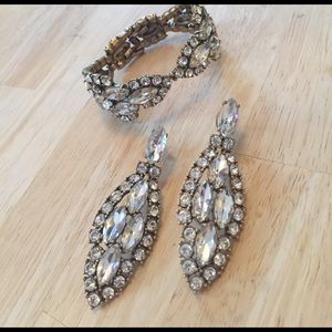 STUNNING J Crew bracelet and statement earring set