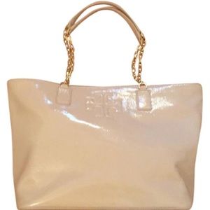 💯🆕 Tory Burch Charlie tote in light oak