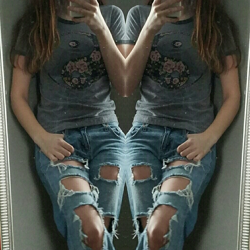 Floral Yin Yang Tee