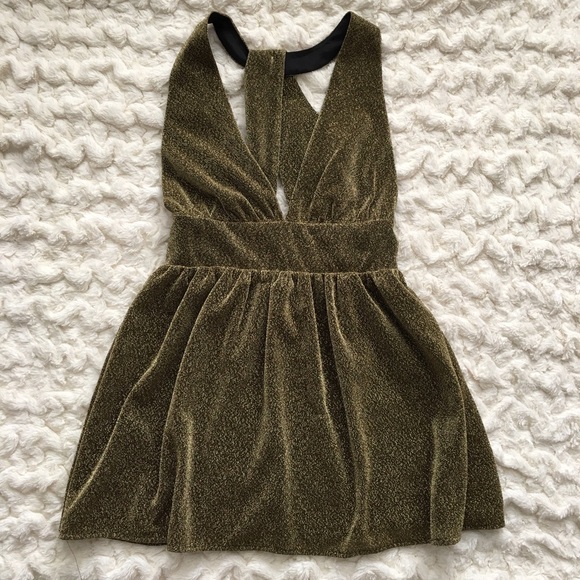 Nasty Gal Dresses & Skirts - Nasty Gal gold metallic dress. NEW WITH TAGS!