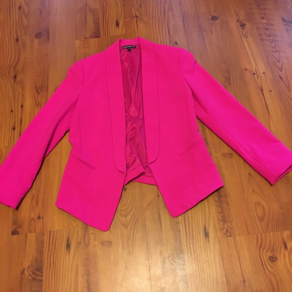 Express blazer fuschia pink size 4