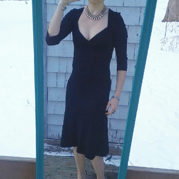 DVF 100% Wool Midi Dress - Picture 2 of 4