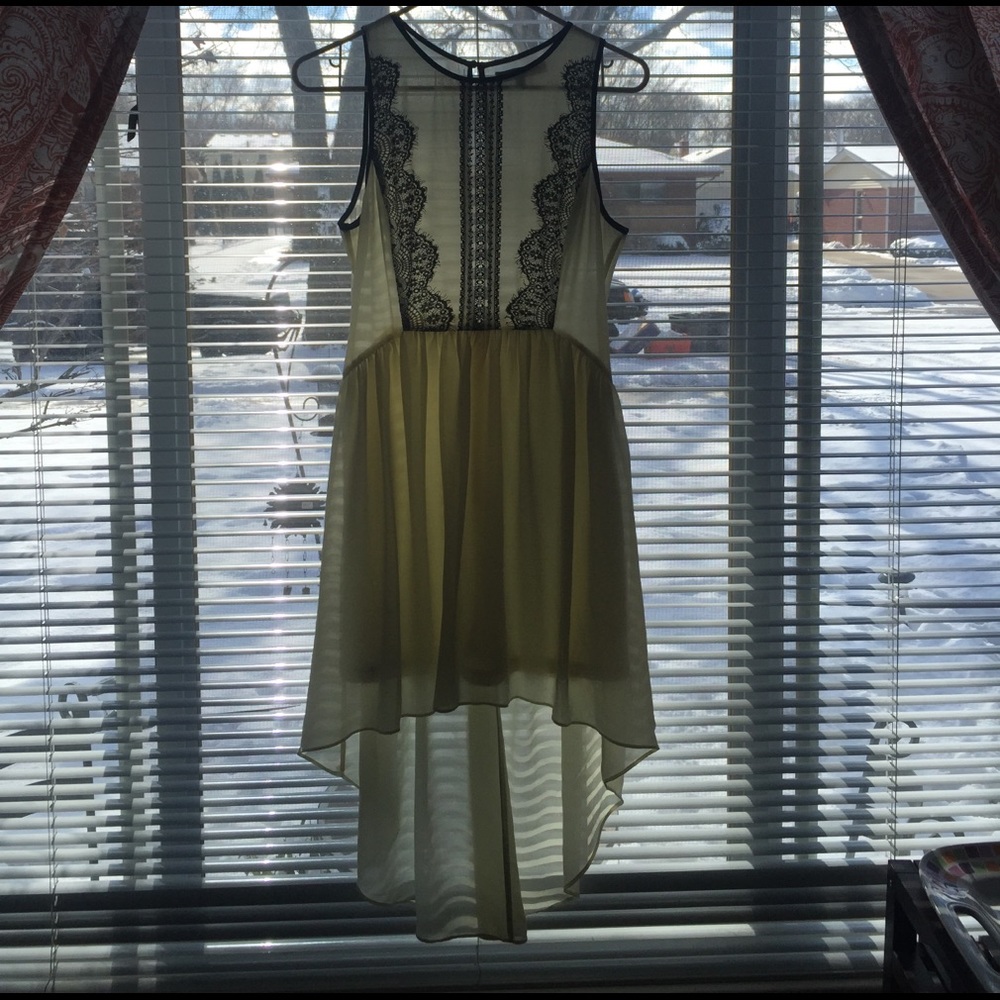 Cream lace dress