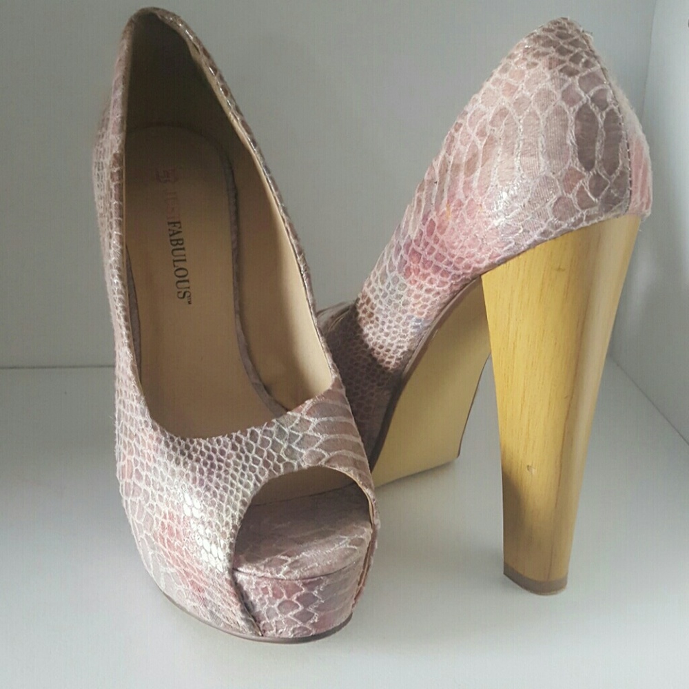 multi color heels