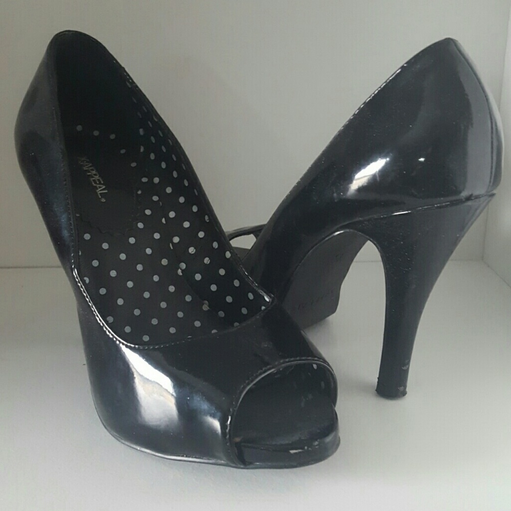 Open toe heels