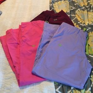 Scrub bottoms, 3 pairs!! Size Med/petite length