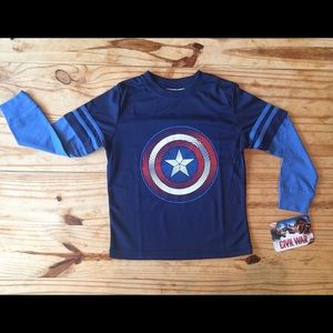 New With Tags Captain America Longsleeve T-shirt