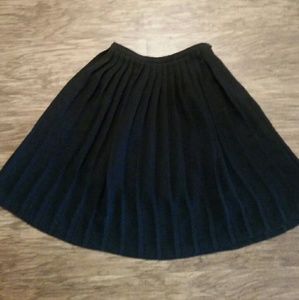 Ann Taylor Full Circle Black Skirt