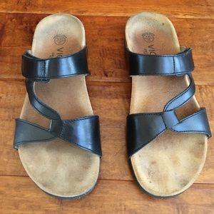 Vionic size US7. EUR37. Black sandal.