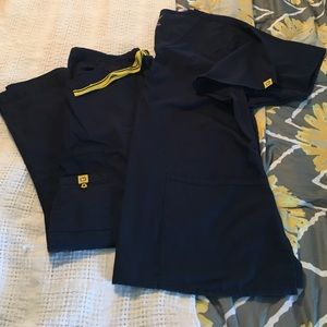 Scrub set, Wonderwink. NAVY BLUE.