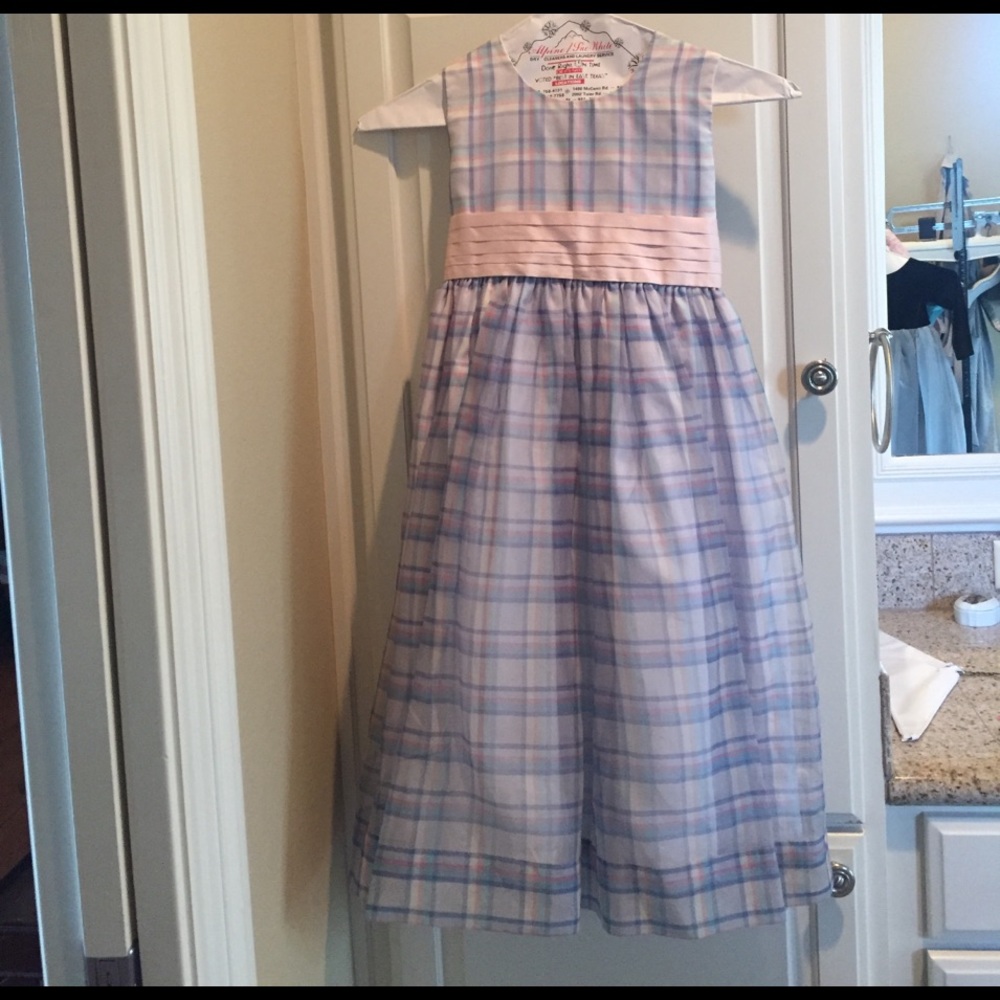 Girls plaid party dress