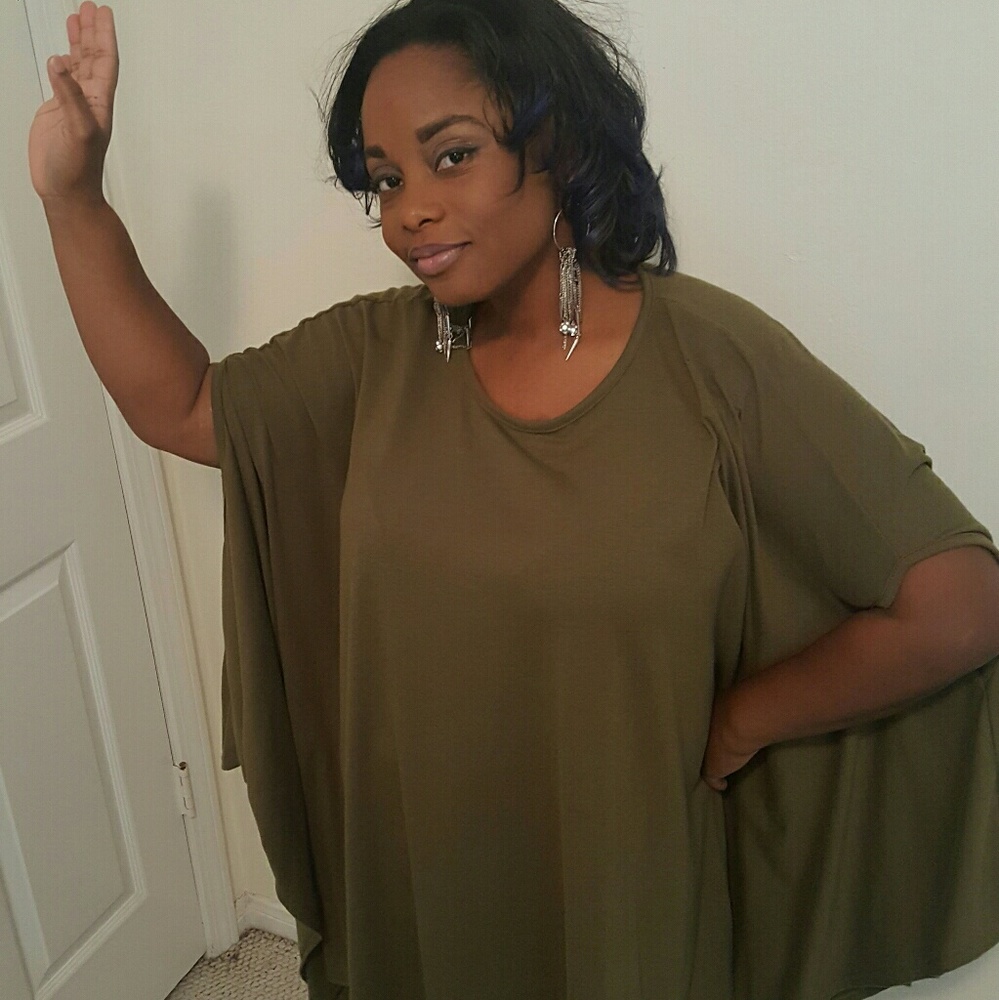 Oversized drapped dress