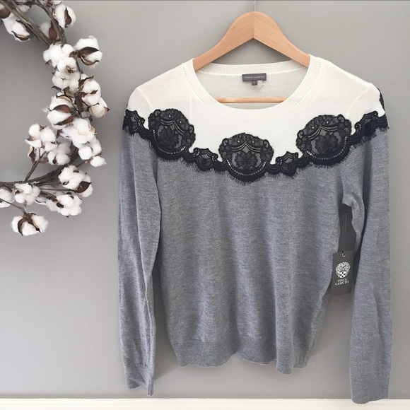 NWT Vince Camuto Lace Top - Picture 2 of 4