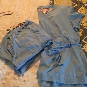 Koi scrub set, Light Blue