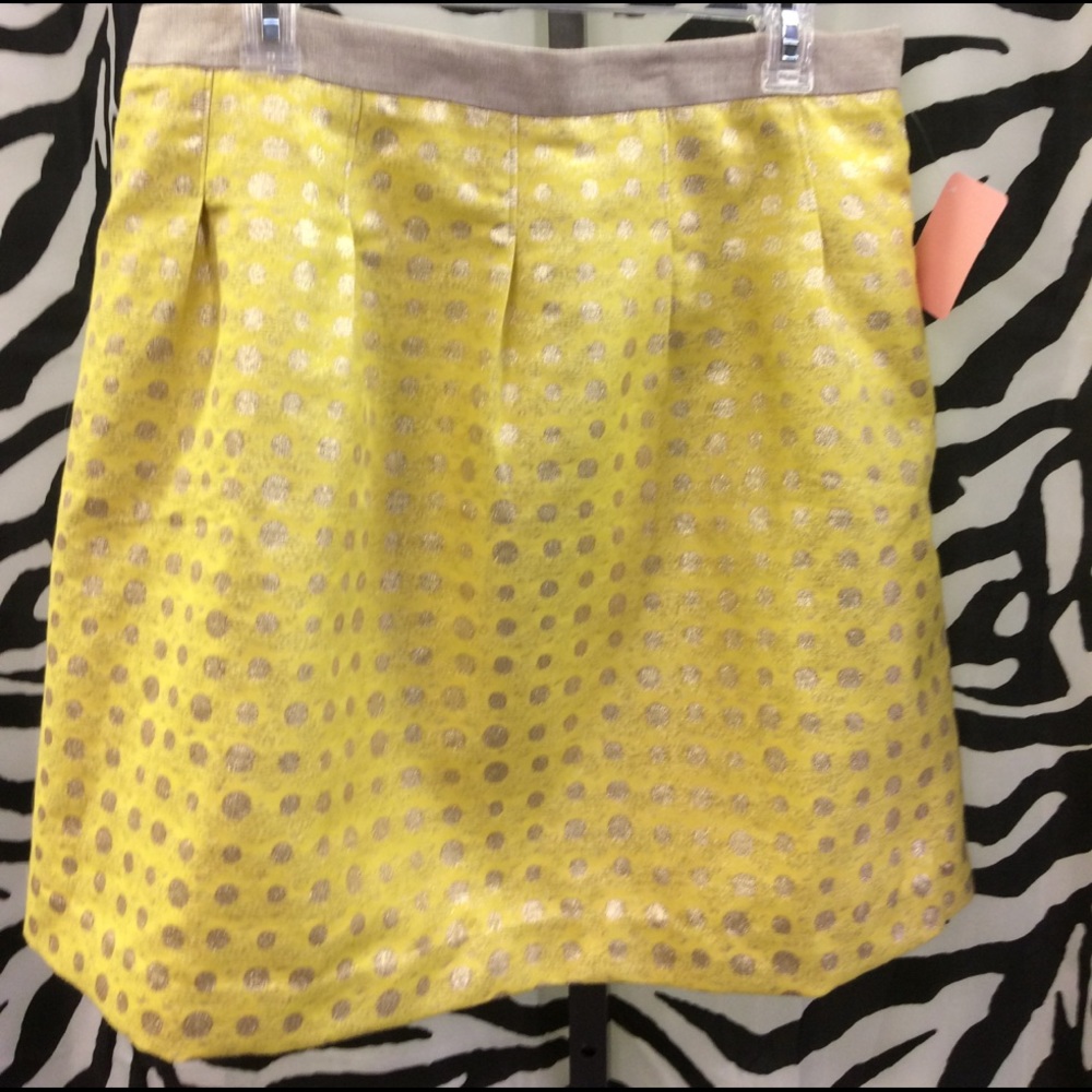 Polka dotted women's Loft skirt