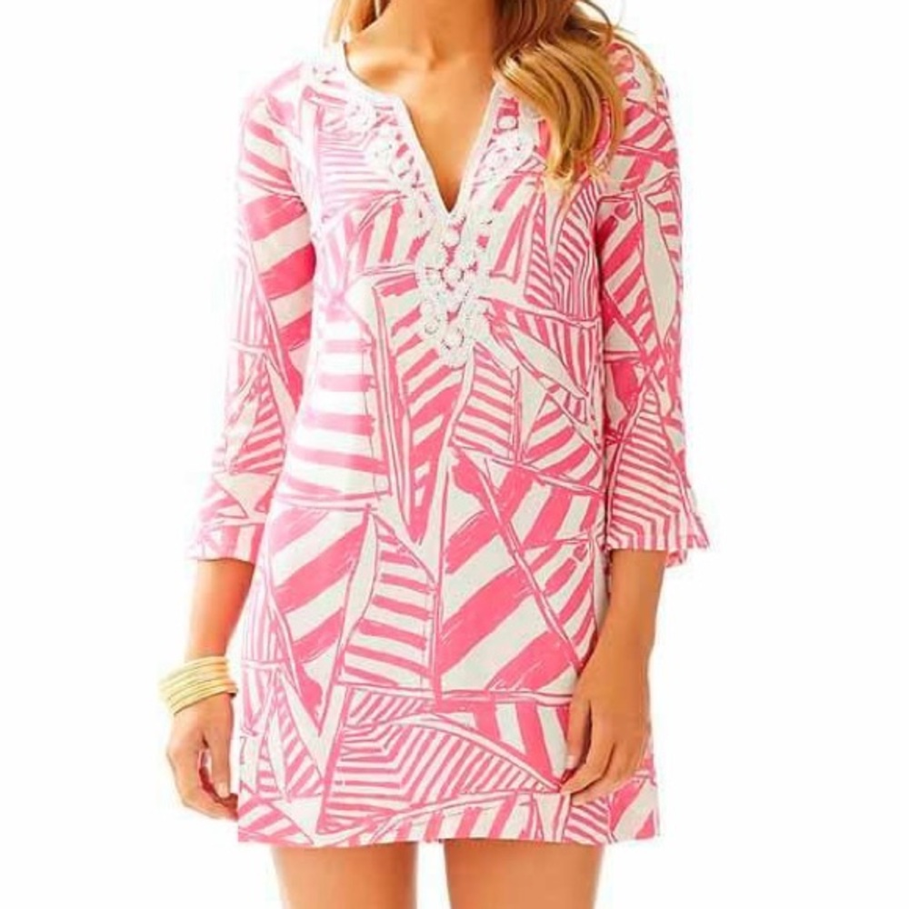 **SOLD**Lilly P Capri Pink Yacht Sea Juliana Dress
