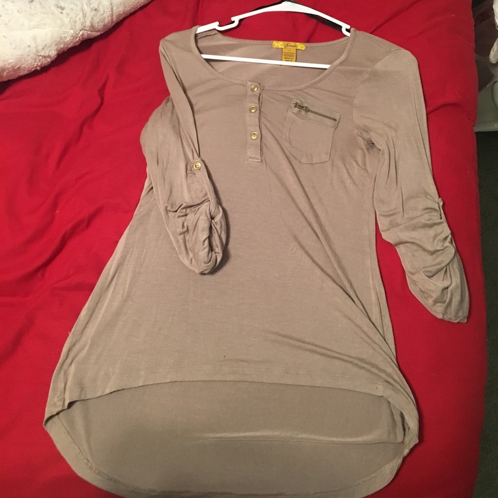 Tan tunic top