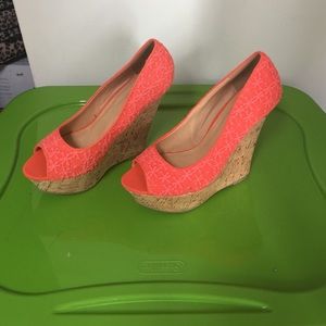 Brand New Coral Wedges!!