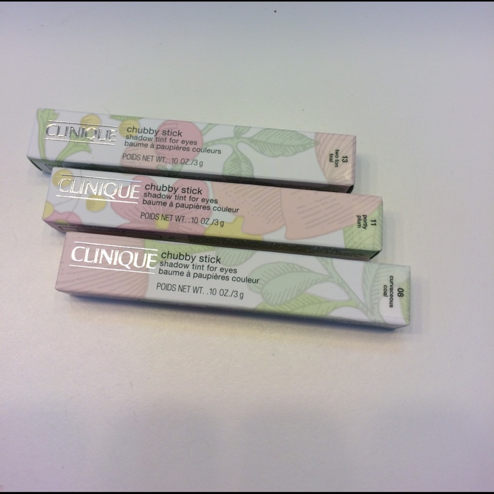 3 Clinique eye shadows "Chubby Stick" authentic
