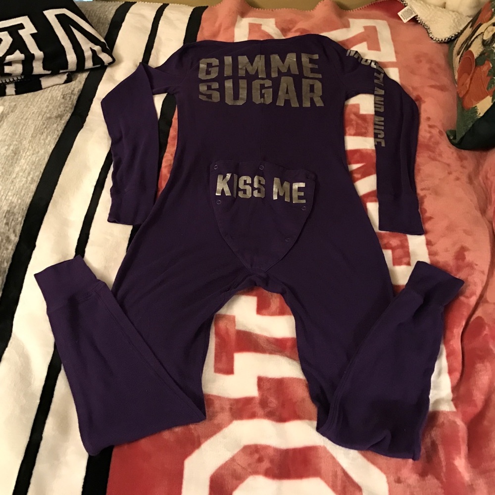 Purple onesie pajamas