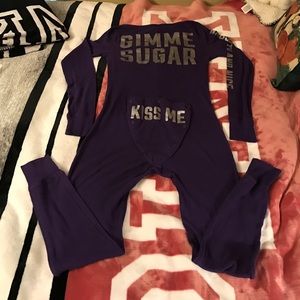 Purple onesie pajamas