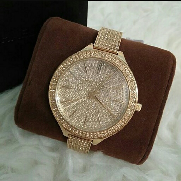 sale,NWT MICHAEL KORS GLITZ WATCH main image 6