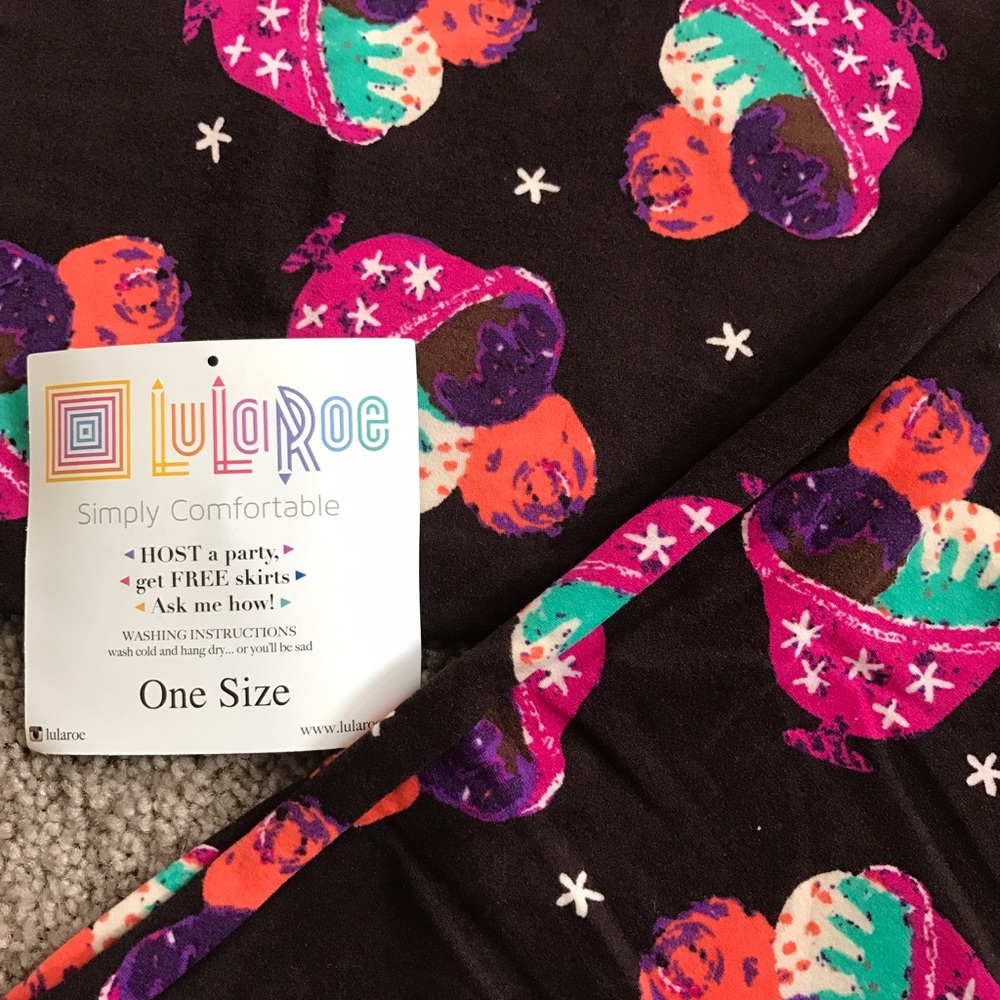 OS ice cream sundae lularoe leggings